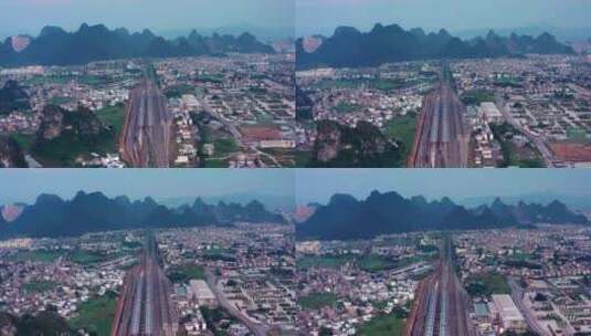 广西贺州高铁站 高铁原创实拍4k视频高清在线视频素材下载