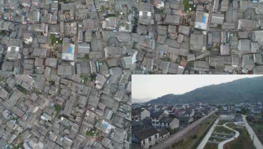 J浙江温州苍南屋顶全景4K航拍视频4高清在线视频素材下载