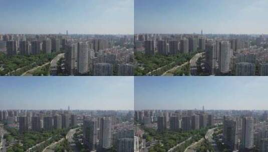 江苏常州城市风光高楼建筑航拍高清在线视频素材下载
