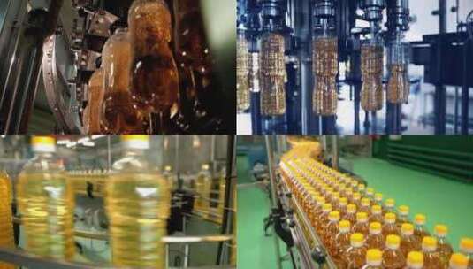 【合集】自动化车间生产食用油高清在线视频素材下载