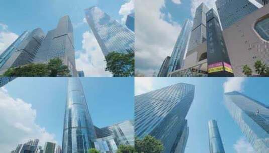 广西南宁五象新区商业中心高楼大厦街景合集高清在线视频素材下载