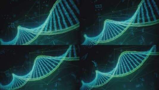 DNA 双螺旋2高清在线视频素材下载