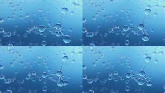 水分子细胞结构高清在线视频素材下载