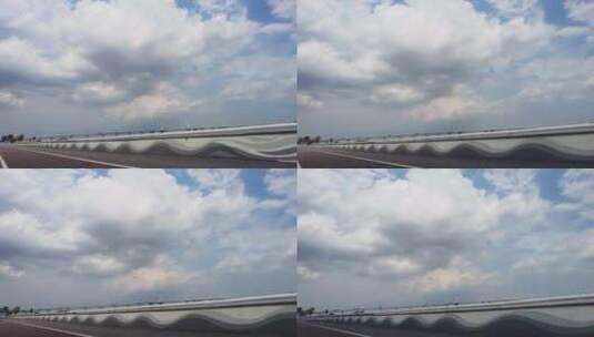 杭州钱塘江江边遥望远处的江东大桥高清在线视频素材下载