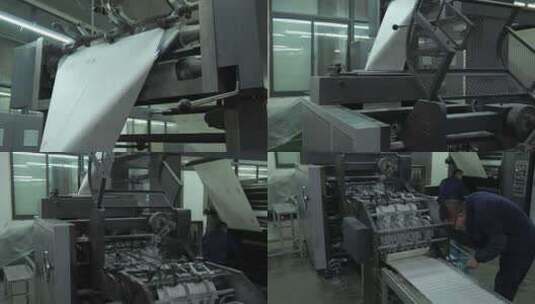 轮转印刷工厂设备运行4高清在线视频素材下载