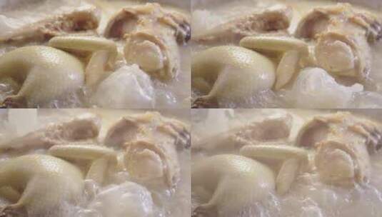鸡汤烹煮 香气四溢高清在线视频素材下载