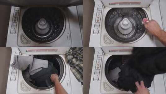 洗一大堆衣服高清在线视频素材下载