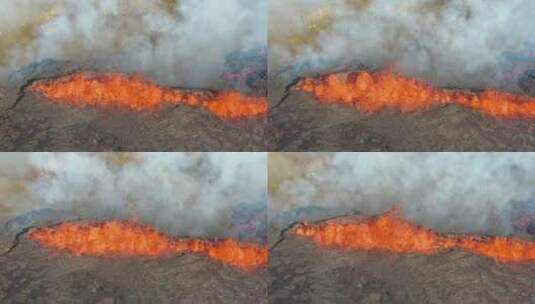 4KFagradalsfjall火山喷发高清在线视频素材下载