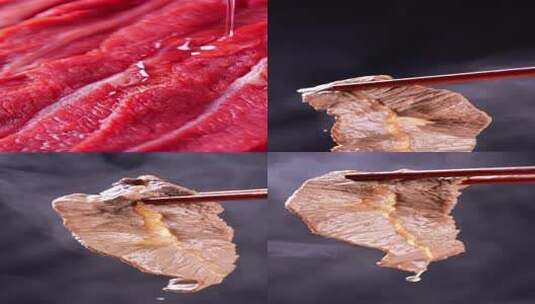 牛肉生牛肉熟牛肉牛肉火锅高清在线视频素材下载