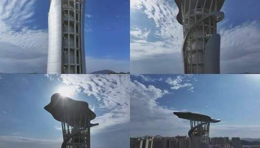 信宜之城流云阁高清在线视频素材下载