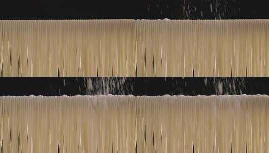 面条中式面条中餐面食手擀面手工面细面条高清在线视频素材下载