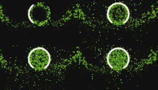 叶子粒子高清AE视频素材下载