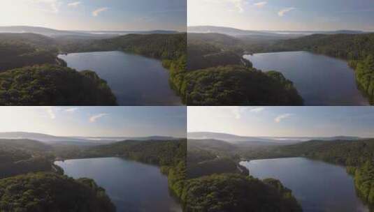 夏季森林湖泊高清在线视频素材下载
