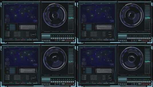 高科技HUD仪表板控制界面高清素材高清在线视频素材下载