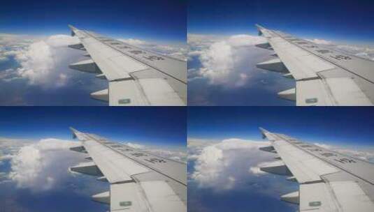 飞机上窗外的云海（手机拍摄）高清在线视频素材下载