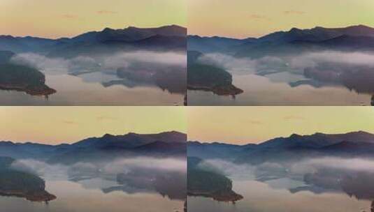 云海湖水风景最美乡村高清在线视频素材下载