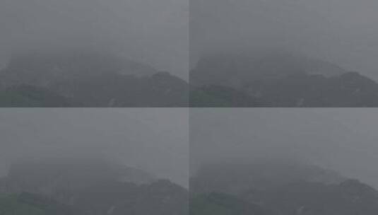 伏天云雾弥漫的大山LOG高清在线视频素材下载