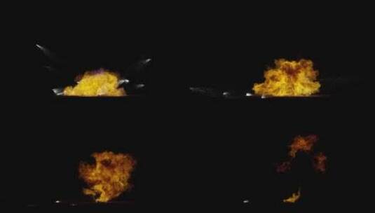 4k爆炸生成的多种火焰效果背景视频素材12高清在线视频素材下载