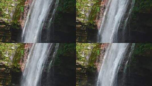 大自然高山瀑布流水高清在线视频素材下载