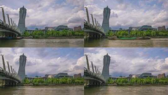 杭州大运河高清在线视频素材下载