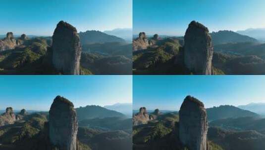 4K大气桂林丹霞地貌航拍高清在线视频素材下载