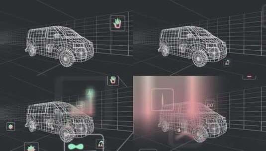 HUD科技界面广汽商务汽车展示素材高清在线视频素材下载