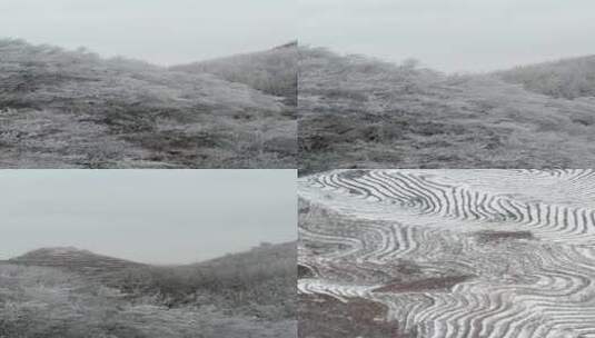 高清竖屏航拍桂林资源雾凇雪景高清在线视频素材下载
