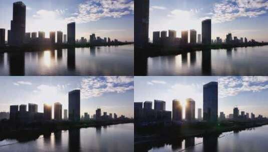 城市剪影高清在线视频素材下载