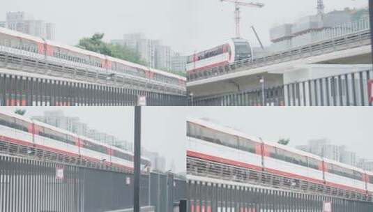 4K北京地铁轻轨高清在线视频素材下载