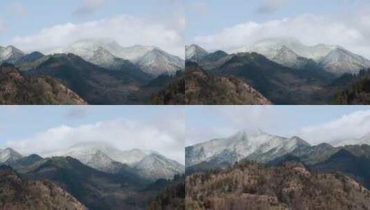 冬天雪山空镜高清在线视频素材下载