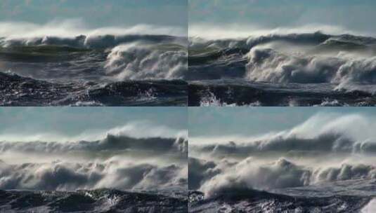 海洋风暴景观高清在线视频素材下载