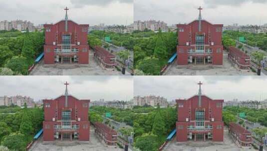 上海市基督教吴淞堂高清在线视频素材下载