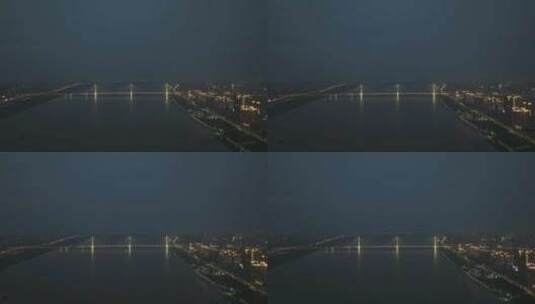 武汉地标长江大桥二桥高清在线视频素材下载