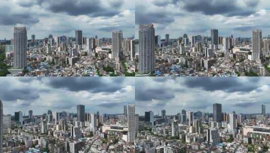 航拍广东广州越秀区城市风光高清在线视频素材下载