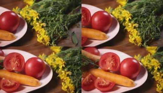 番茄西红柿蔬菜美食 (22)高清在线视频素材下载