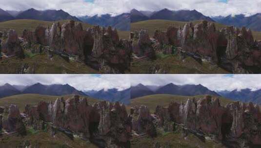 西藏 317 川藏北线 那曲市 孜珠寺 旅行高清在线视频素材下载