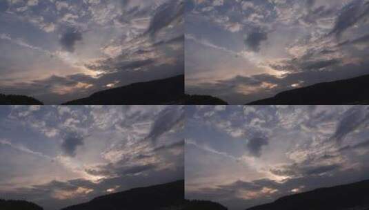 多云的天空景观高清在线视频素材下载
