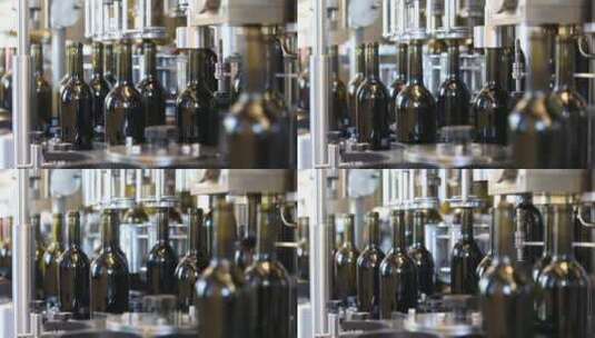 葡萄酒厂的自动化生产高清在线视频素材下载