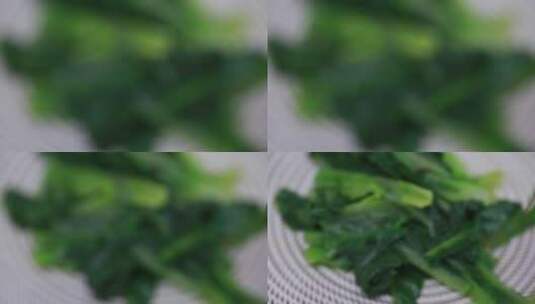 营养配餐蔬菜菠菜高清在线视频素材下载