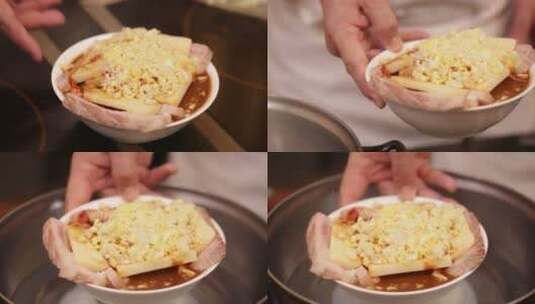 土豆腐乳蒸扣肉高清在线视频素材下载