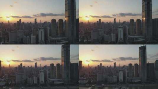 武汉日落，城市日落高清在线视频素材下载
