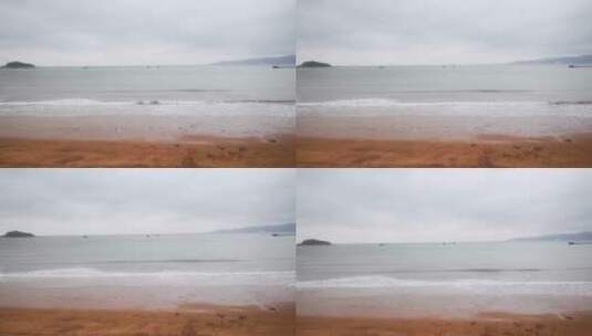实拍大海海浪沙滩海洋高清在线视频素材下载