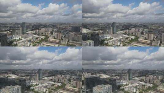 云卷云舒的城市高清在线视频素材下载