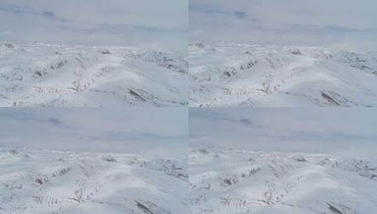 雪景航拍高清在线视频素材下载