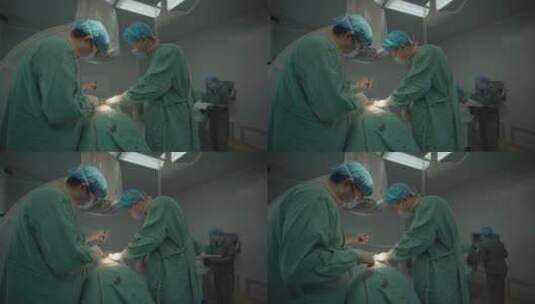 医院抢救做手术手术室医生医疗医学高清在线视频素材下载