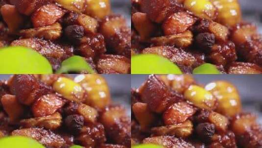 猪肉肥肉红烧肉炖肉高清在线视频素材下载
