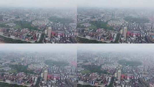 4k航拍衡阳城市建筑天际线高清在线视频素材下载