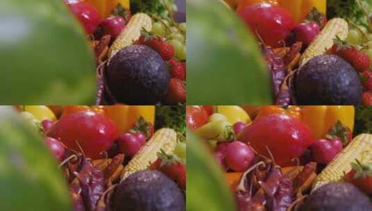 一组食物空镜头转场特写高清在线视频素材下载