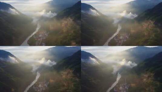 贵州赤水河谷云海风光高清在线视频素材下载