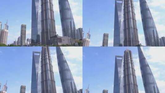 上海中心  金融中心 陆家嘴高清在线视频素材下载